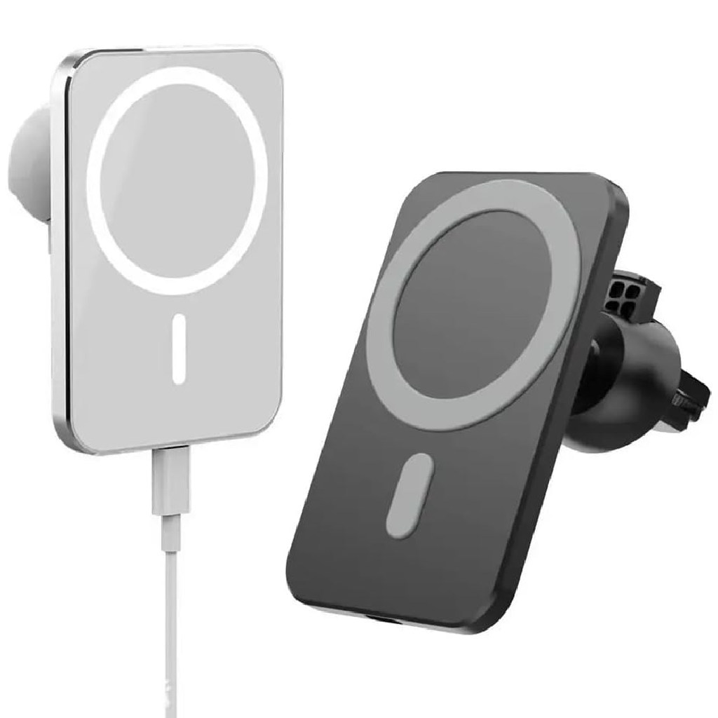 Chargeur de voiture magnétique sans fil 100W – Support de téléphone à fixation grille d’aération, compatible iPhone 16 à 12 Pro Max