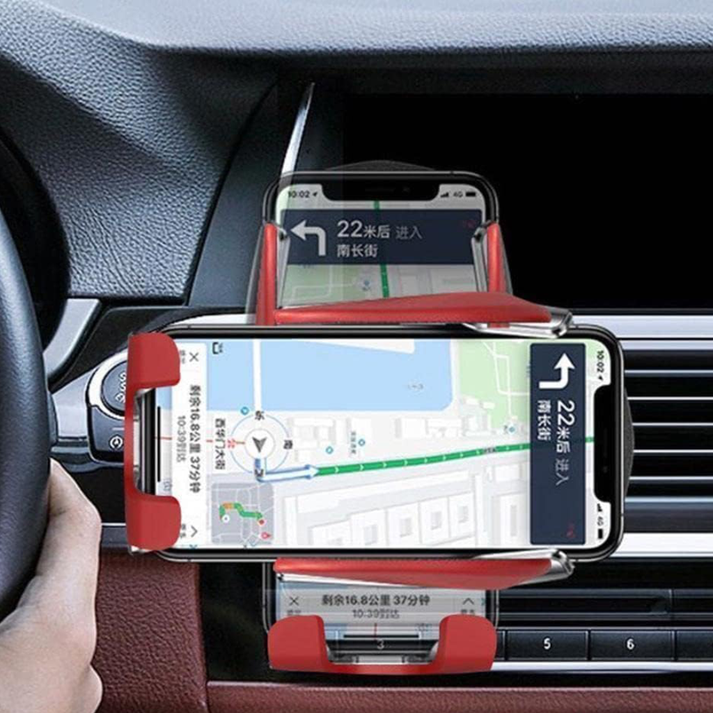 Chargeur sans fil 30W pour voiture – Support rotatif intelligent avec capteur infrarouge, fixation grille d’aération